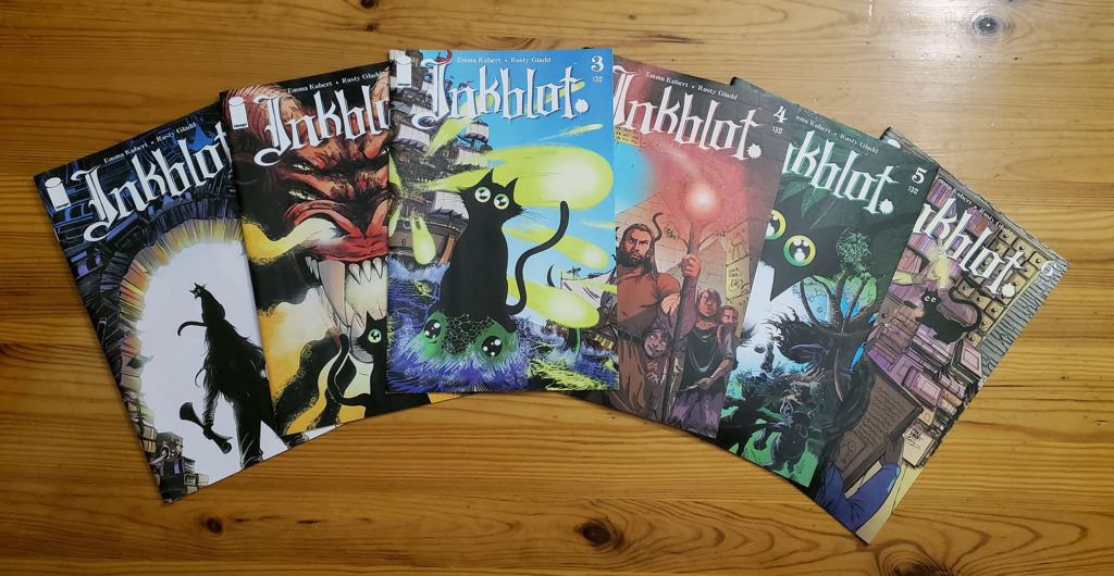 The six issues of Inkblot that are collected into Inkblot vol. 1.
